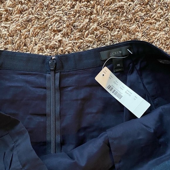 J. Crew Navy Cutout A-line Skirt - Picture 3 of 3